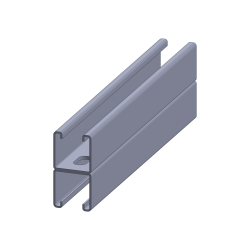 TOUGHStrut, Back To Back - Slotted, 14G, 3 1/4 X 1 5/8 X 10, Galvanized TC4158SH-120-ZN