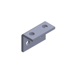 TOUGHStrut, 4-Hole 90° Angle Fitting End Connector Fitting, 3 1/4 X 1 5/8 X 2 1/4, Galvanized TF209AF-ZN