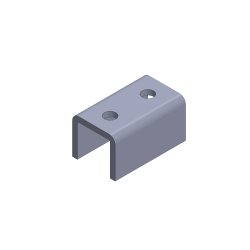 TOUGHStrut, 2-Hole Splice Standard Fitting, 1 5/8 X 1 5/8 X 3 1/2, Galvanized TF601UF-ZN