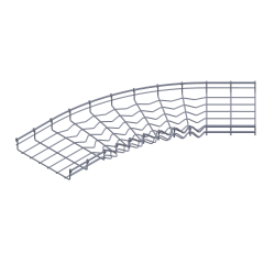 TOUGHMesh, Horizontal Bend, 45° 2X08, Stainless 316 TMF-2X08-45HB-S6