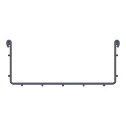 TOUGHMesh, Straight, 4X10X10, Steel, ElectroGalvanized TMS-4X10X10-EG