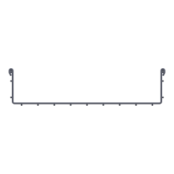 TOUGHMesh, Straight, 4X18X10, Steel, ElectroGalvanized TMS-4X18X10-EG