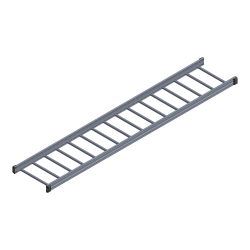 TOUGHTray, Straight, 4X09X12A 12in RS, Aluminum TTS12-4X09X12A-AL